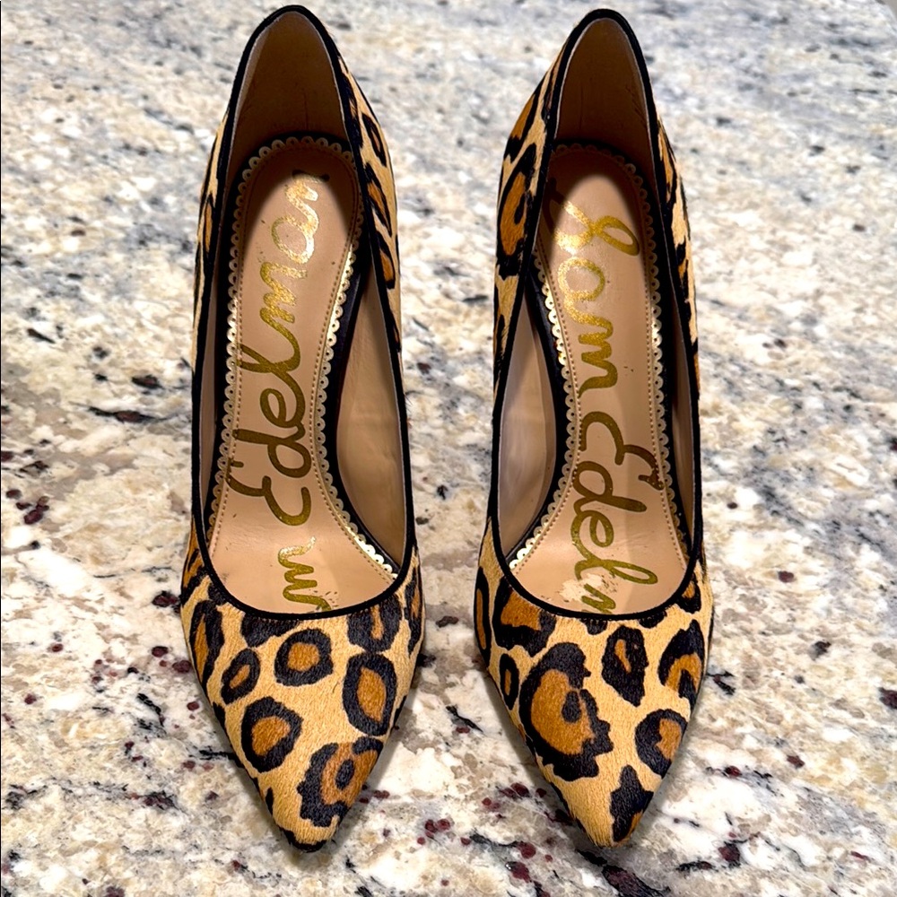 Sam Edelman calf hair animal pumps 🌟
